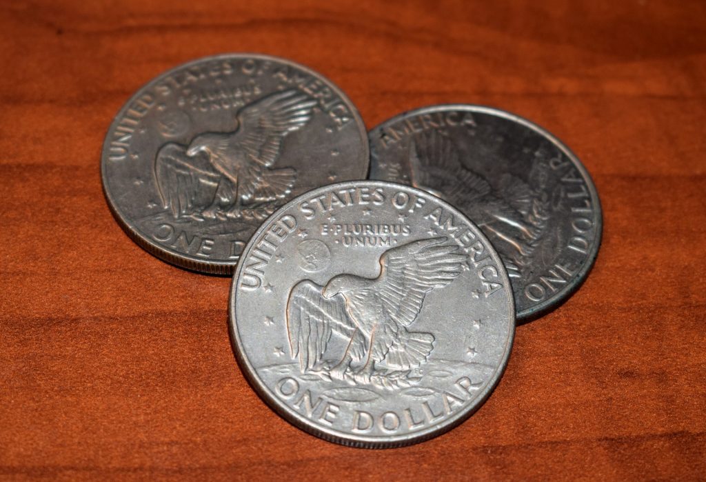 Moeda americana de 1 dólar